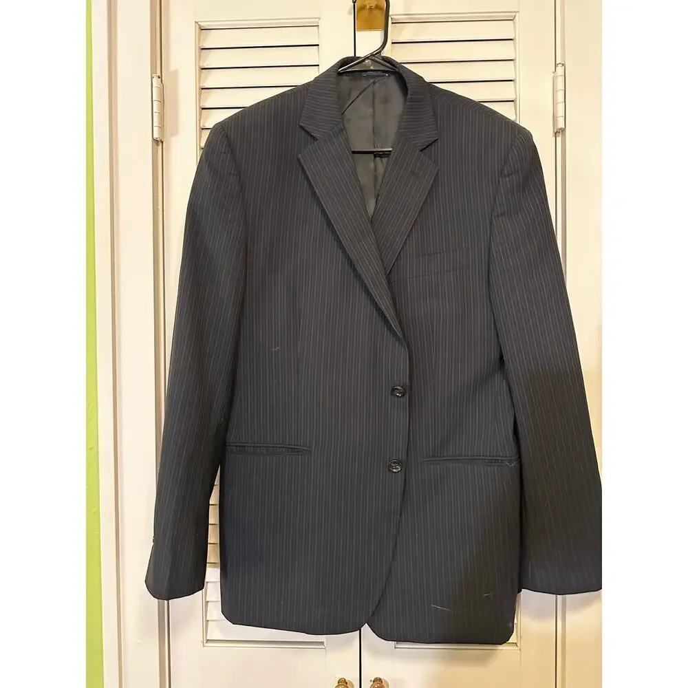 Stafford Classic Fit Pinstripe Suit - 2-Piece Set (Jacket 36x32)